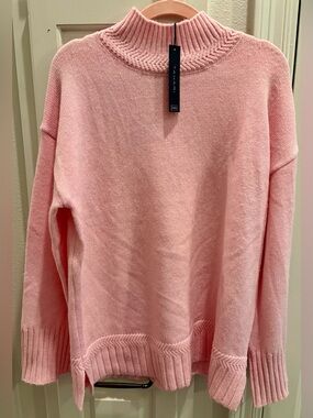 NWT TAHARI Soft Pink Knit Mock-Neck Sweater - Cozy & Soft. Perfect for layering